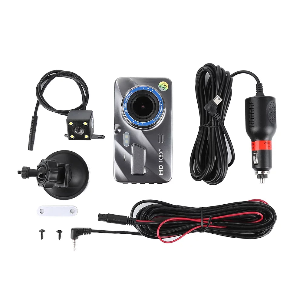 Dual Lens Car DVR HD 1080P Dash Cam Video Recorder Camera Night Vision G-sensor