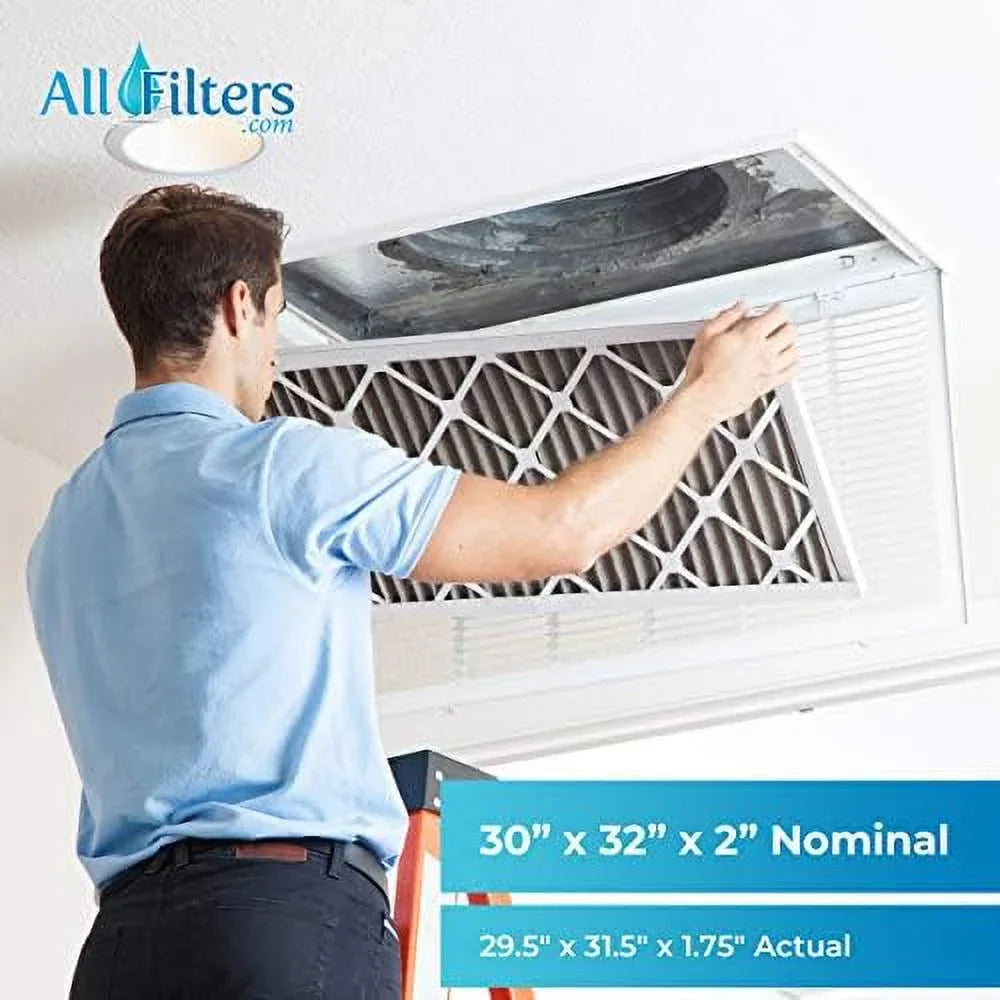 30x32x2 merv 13 geothermal air filters - made in (6 pack)