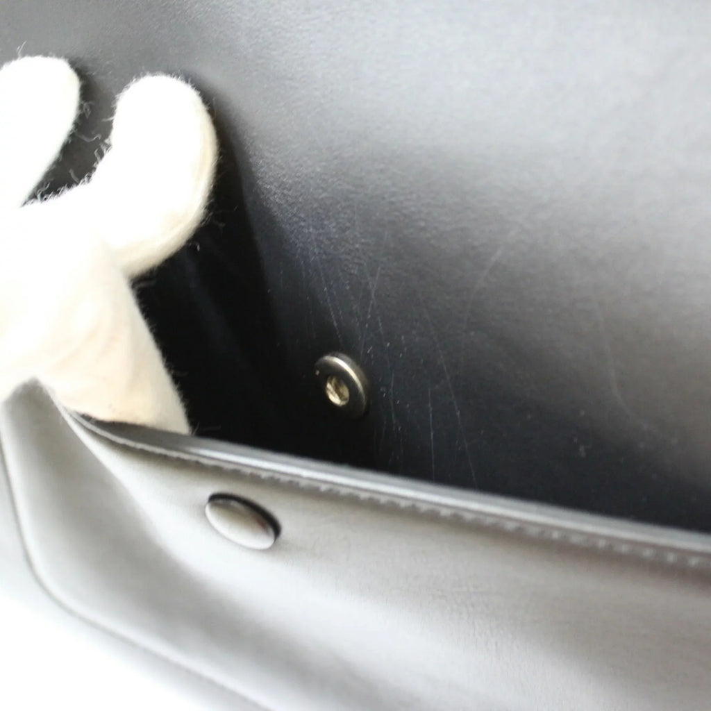 Pre-Owned CELINE Celine Handbag Edge Overseas Large Black Yellow Women's Leather (Fair)