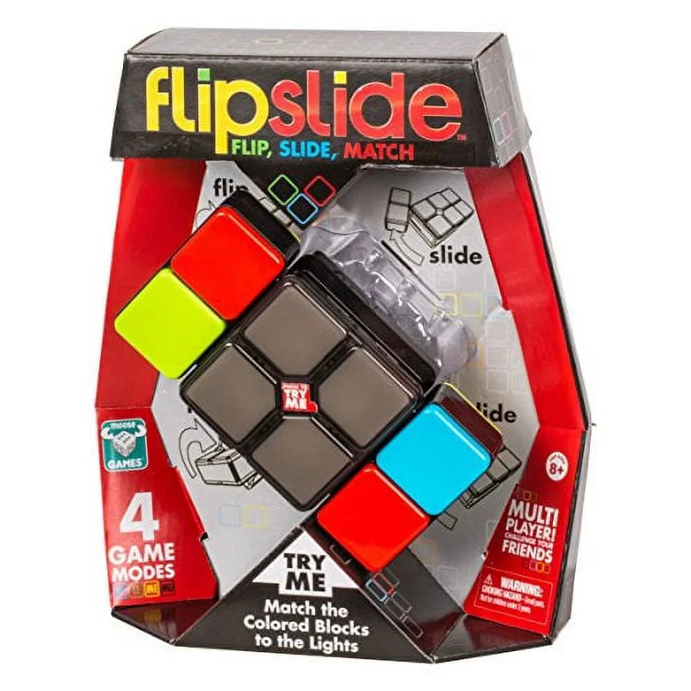 Flipslide Game, Electronic Handheld Game | Flip, Sizelide, And Match The Colors To Beat The Clock - 4 Game Modes - Multiplayer Fun