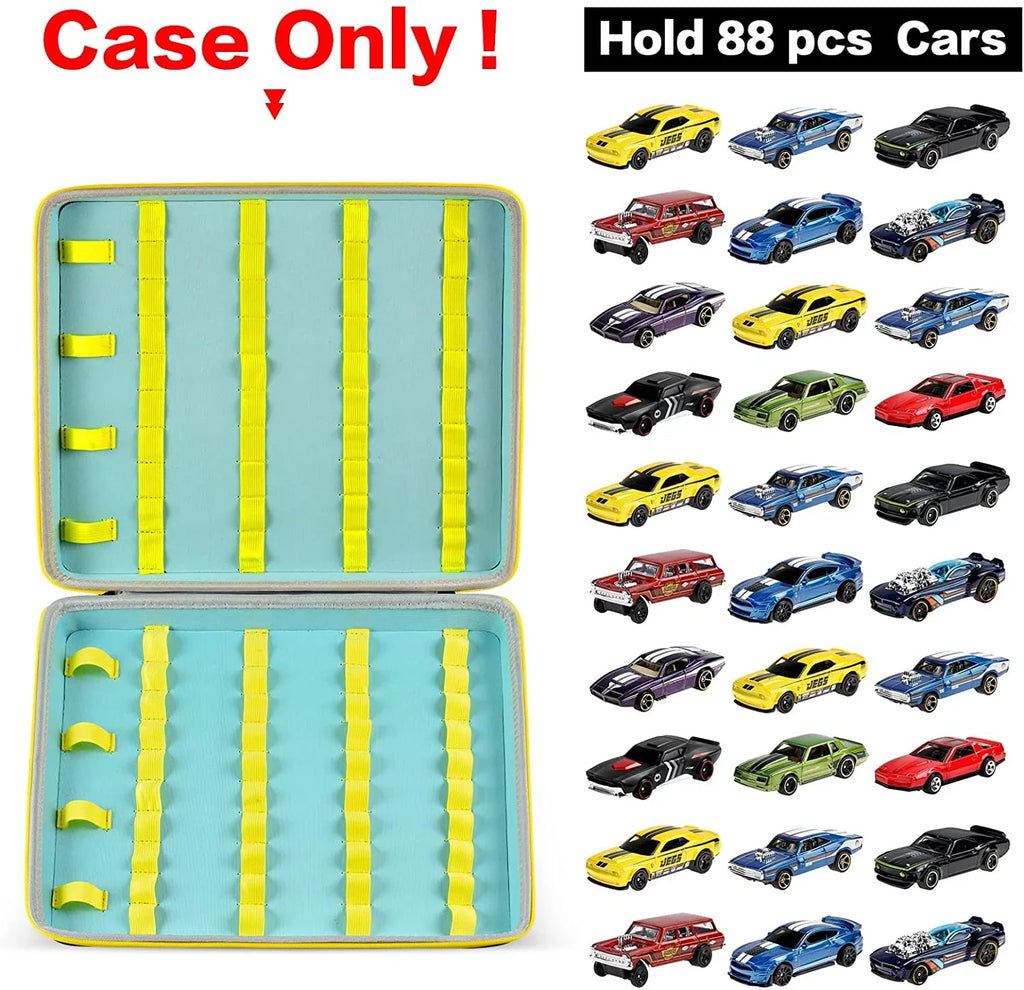 Toy Sizetorage Organizer Case, 88 Car Display Carrying Container Holder (Box Only)