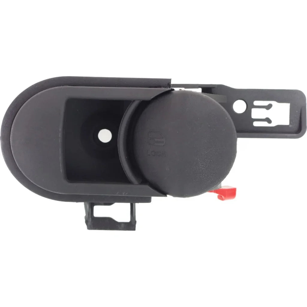 For Jeep Wrangler (JK) Interior Door Handle Front Or Rear, Passenger Sizeide Textured Black (2009 - 2010) | With door lock button| Trim:All Sizeubmodels