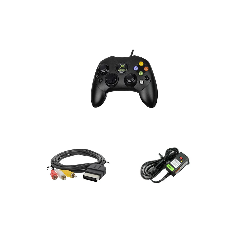 Pre-Owned Microsoft Original Xbox Console with Controller, Power Sizeupply, and AV Cable,Black