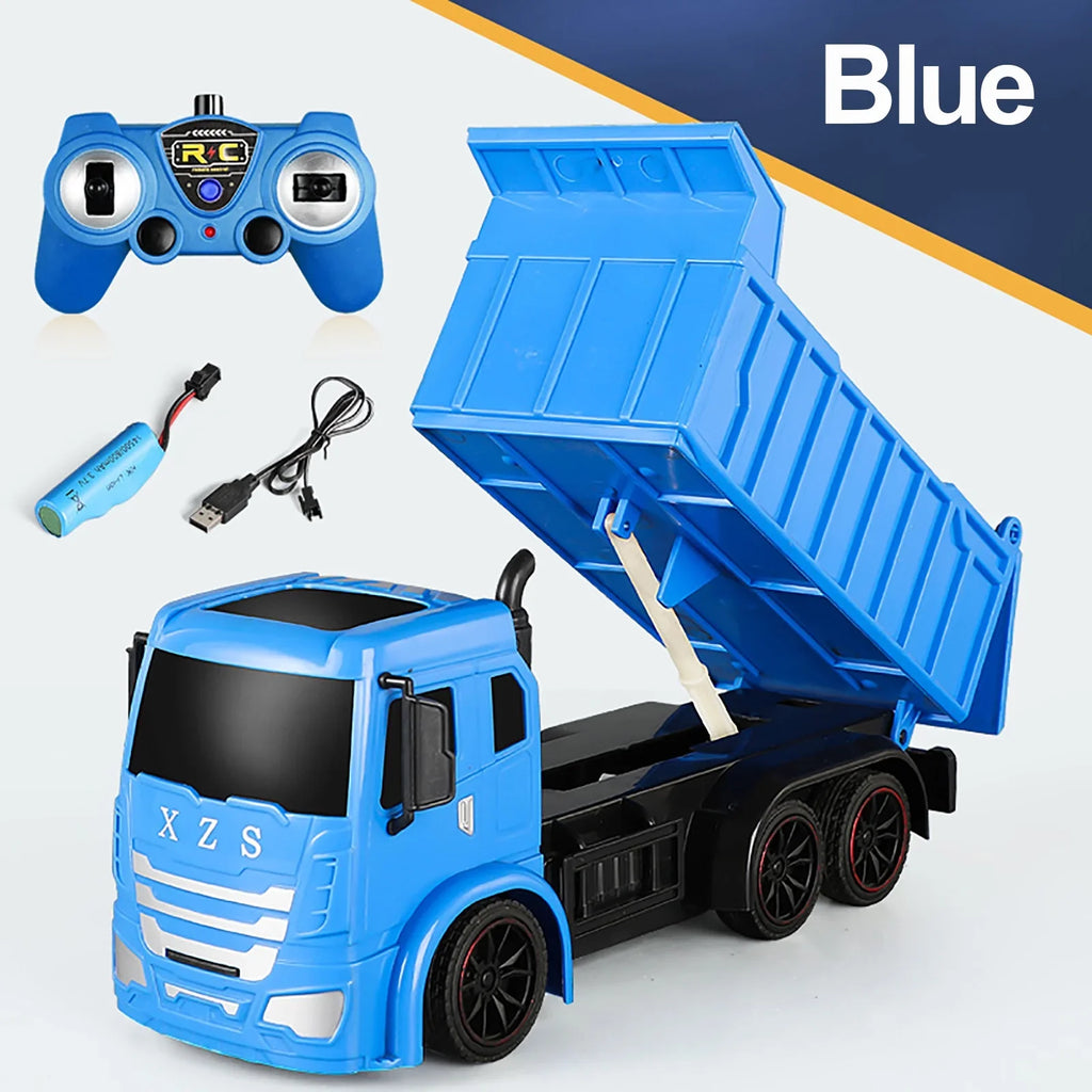 YHAIOGSize 1/24 Remote Control Dump Truck RC Construction Vehicles 2.4G RC Trucks Boys