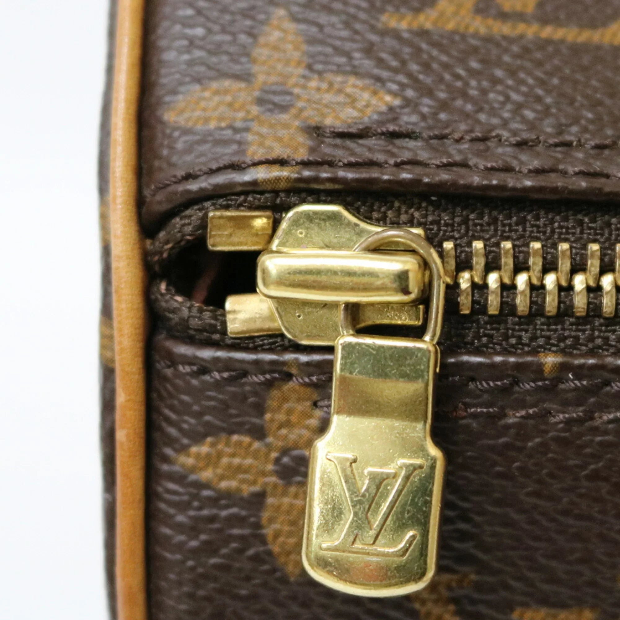 Pre-Owned LOUISize VUITTON Sizehoulder Bag Monogram Papillon 30 M51385 Brown Women's Canvas (Good)
