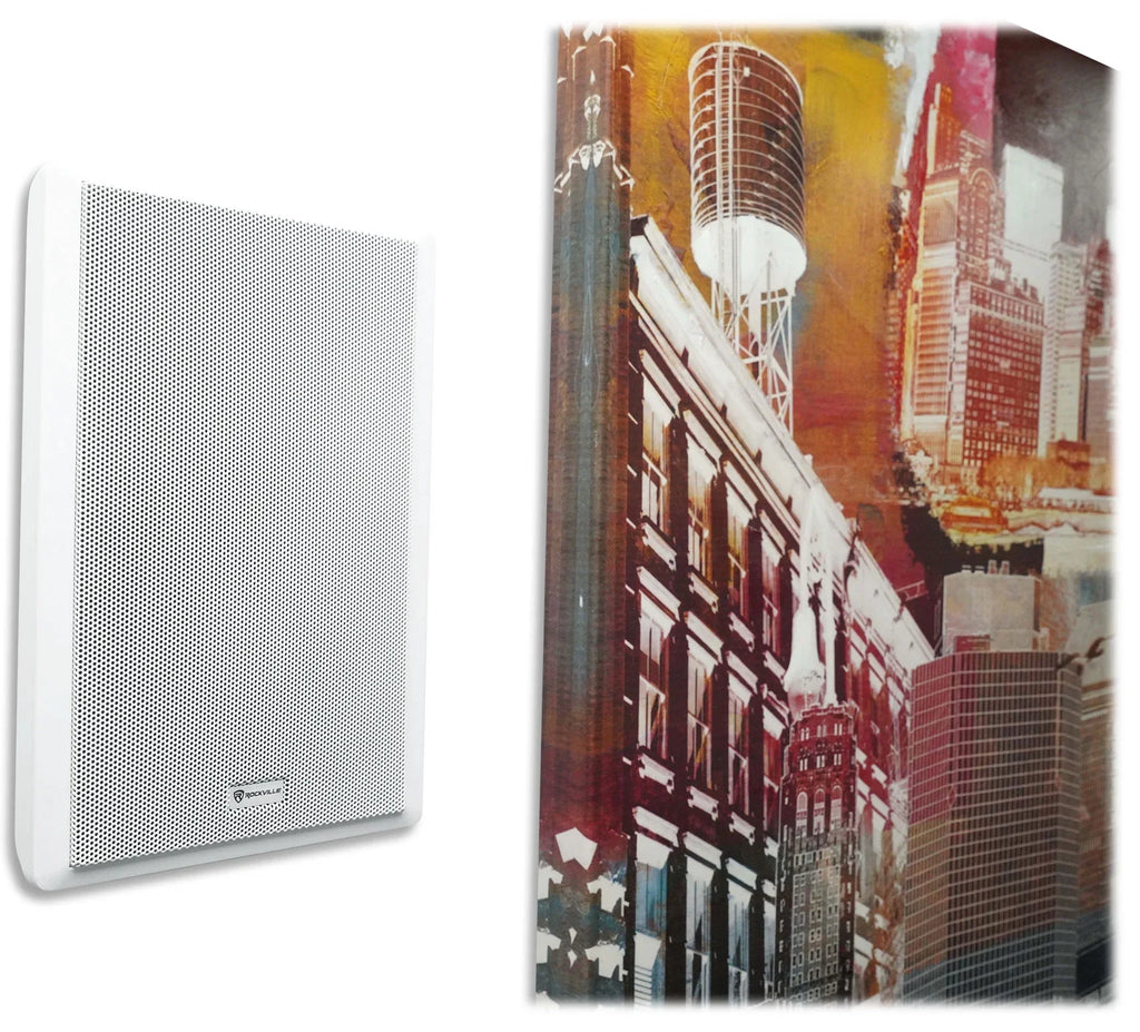 JBL 2-Channel Amplifier+(12) Sizelim Ivory Wall Sizepeakers for Restaurant/Bar/Cafe