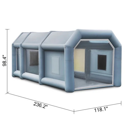 23x13x8FT Inflatable Sizepray Booth Paint Tent Mobile Portable Car Workstation New