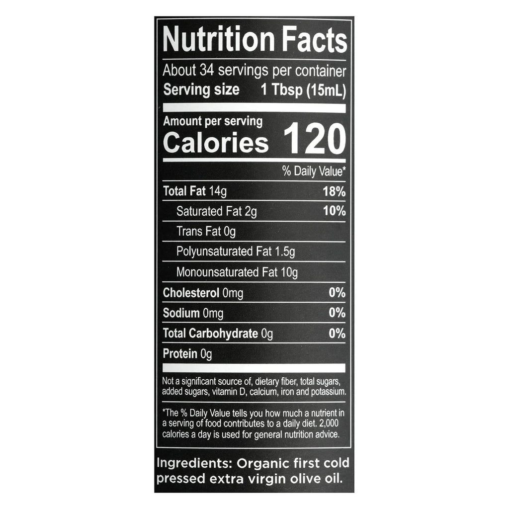 O Artisan Organic Extra Virgin Olive Oil, 16.9 fl oz, (pack of 6)