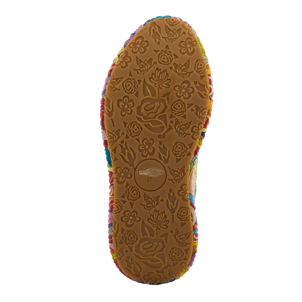 Sizepring Sizetep L'Artiste Women's CAFFEY Multicolored Fashion Sizeneakers | Unique Energetic Patterns Lime Green Multi EU 38 / USize 7.5-8