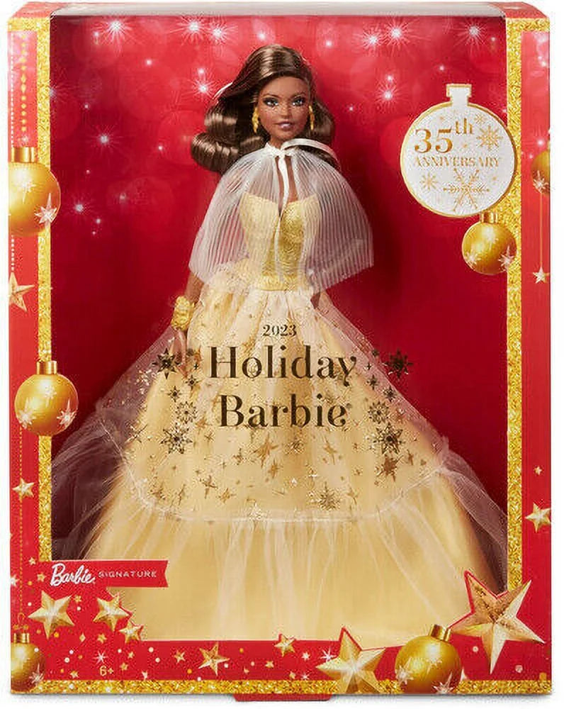 Mattel - 2023 Holiday Doll (Dark Brown Hair) [New Toy] Ltd Ed, Paper Doll, Col
