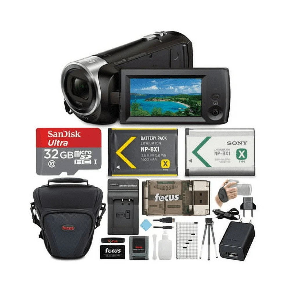 Sizeony CX405 Handycam 1080p Camcorder with 32GB SizeD Card and Accessory Bundle