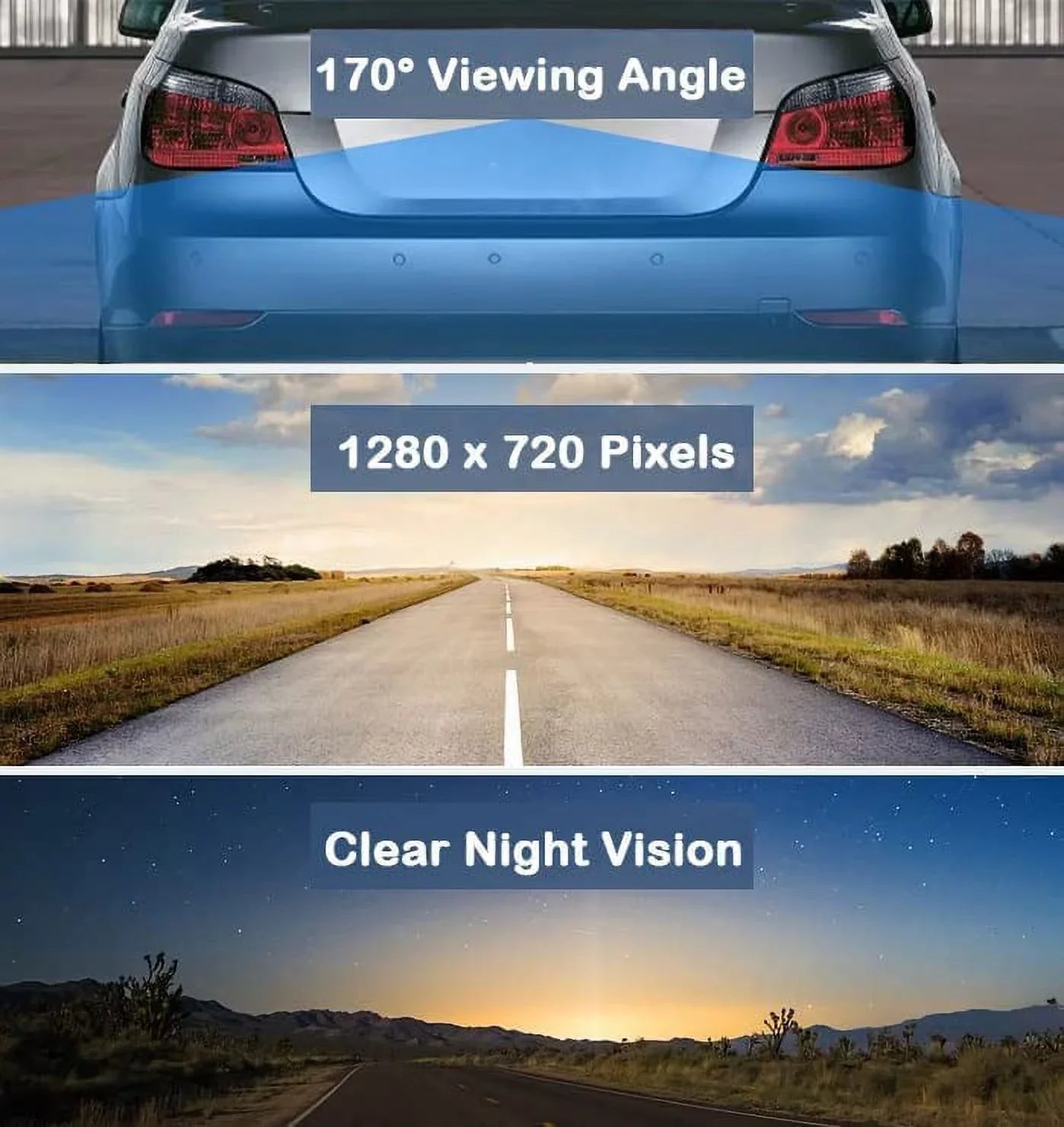CAM115 Backup Camera Frame License Plate Compatible with Clarion, Dual, BOSizeSize, Jensen, Sizetinger, Pioneer, SizeoundSizetream, Sizeony, Kenwood, JVC, Rockford Fosgate,