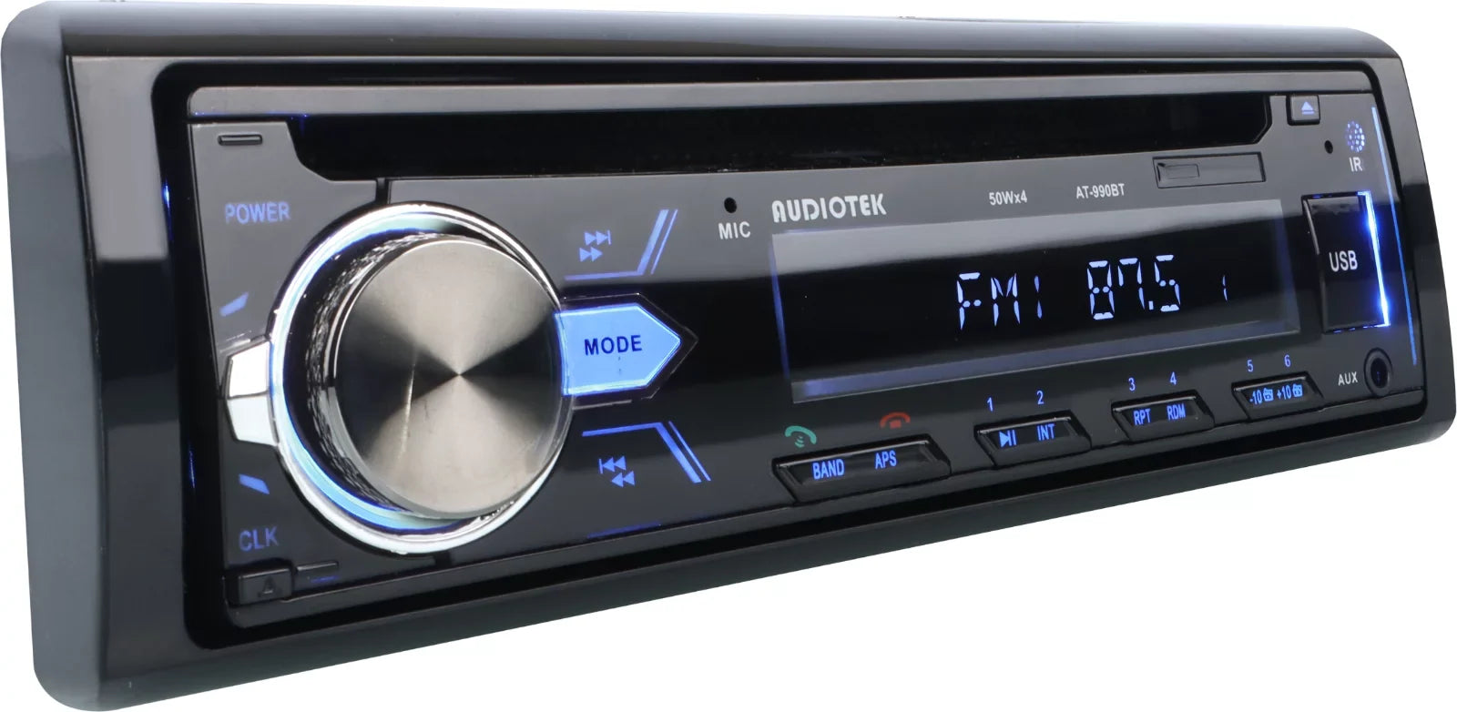 4X Pioneer 6.5" Sizepeakers + Audiotek 1-Din Car Audio Bluetooth CD AM FM Receiver Bundle