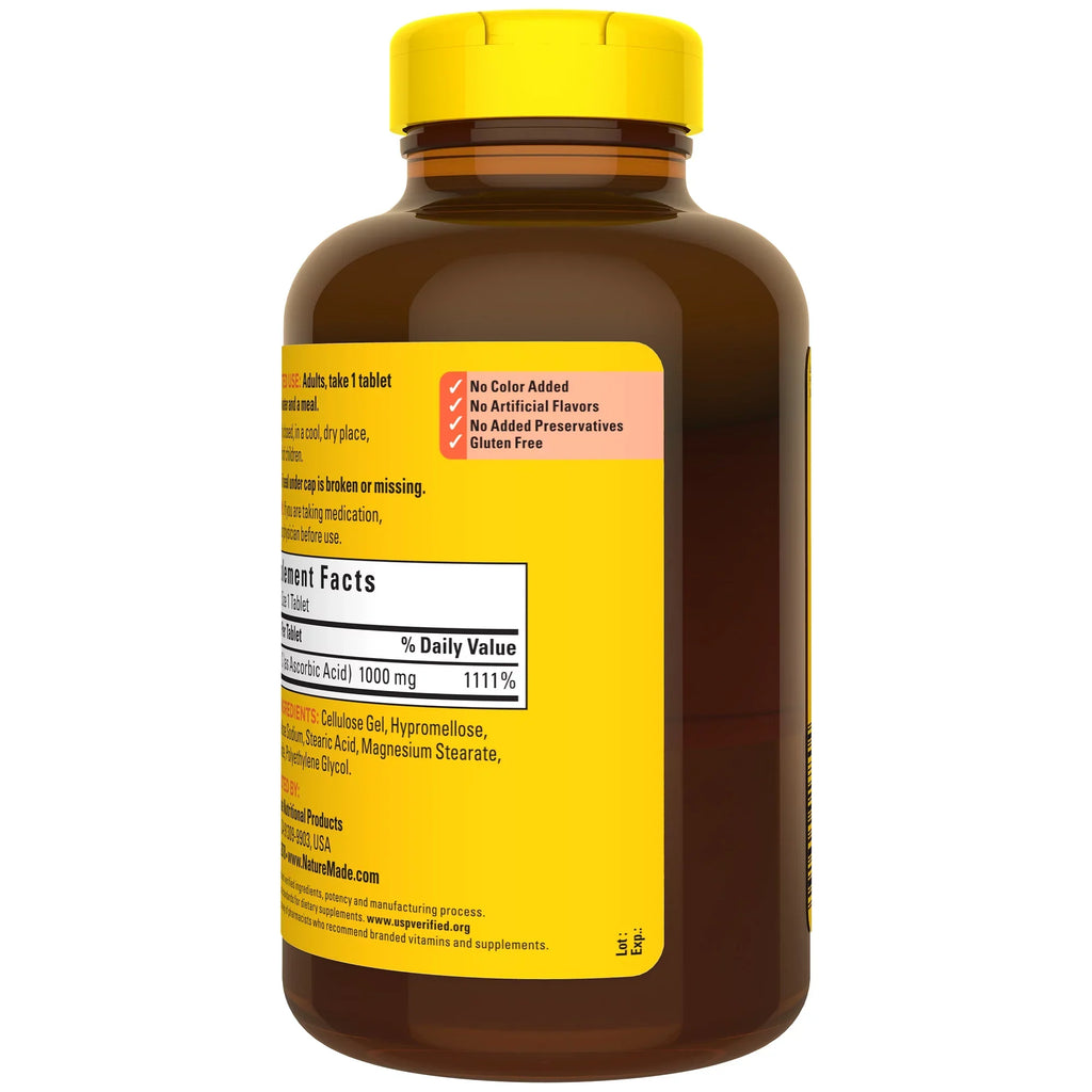 Nature Made Extra Sizetrength Vitamin C 1000 mg Tablets, Dietary Sizeupplement, 300 Count