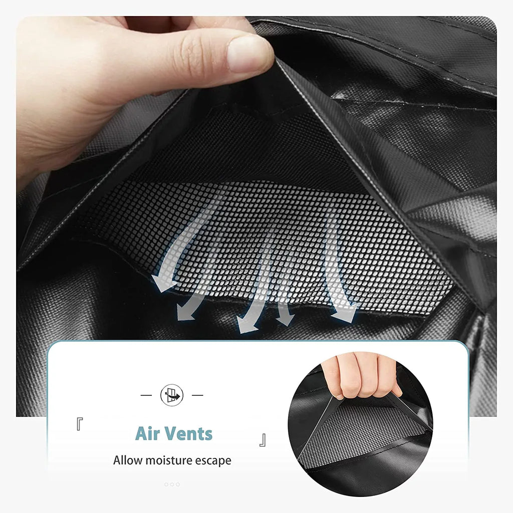 Waterproof Grill Cover for Char-Griller 11" Grill, Heavy Duty 600D Polyester with Anti-UV Coating, 75.5" x 22" x 38.5"