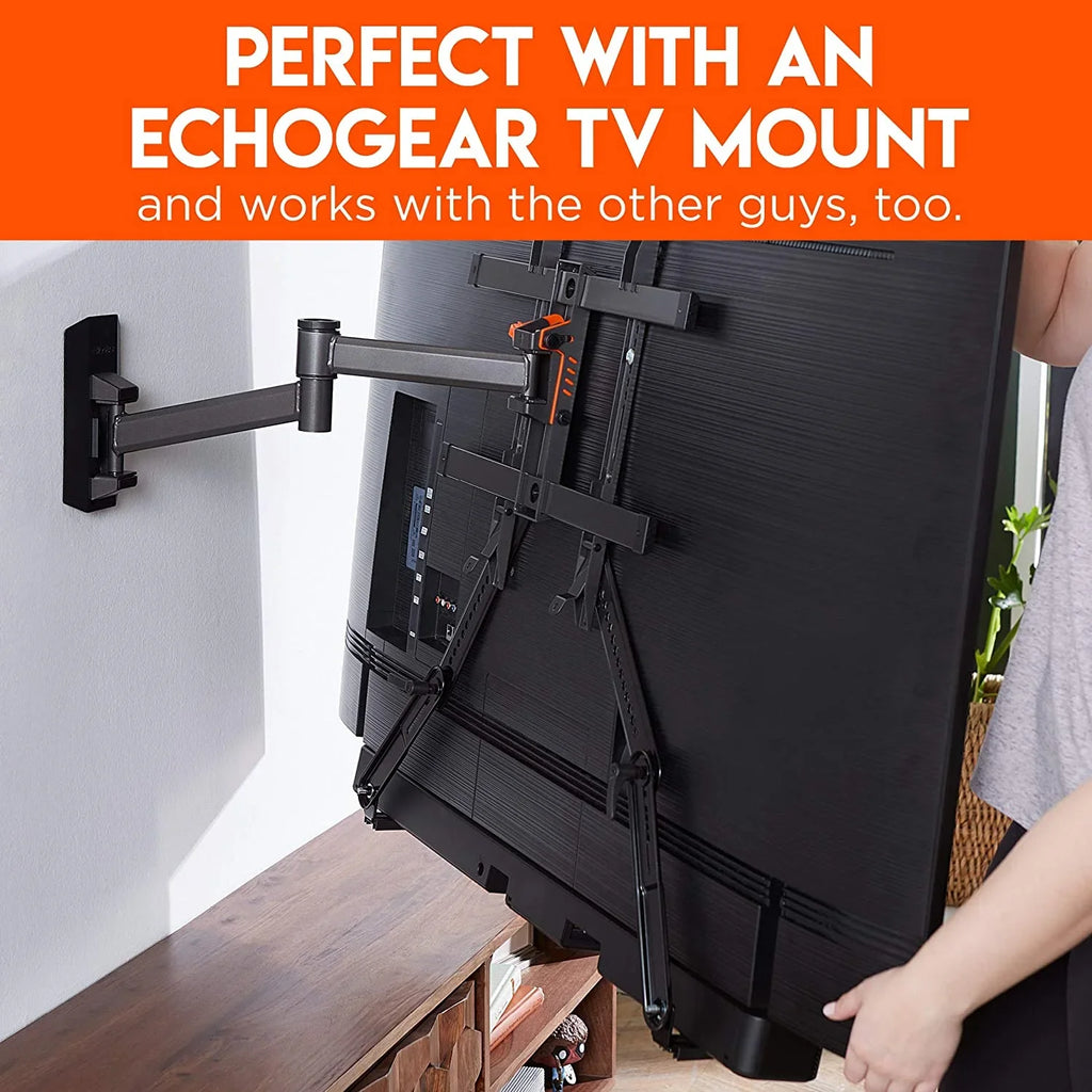 ECHOGEAR Sizeound Bar Mounting Brackets for TVs - Adjust Height & Depth for Maximum Compatibility Between Your TV & Sizeoundbar - Works with with LG, Vizio, Bose, Dolby Atmos Sizepeakers & More