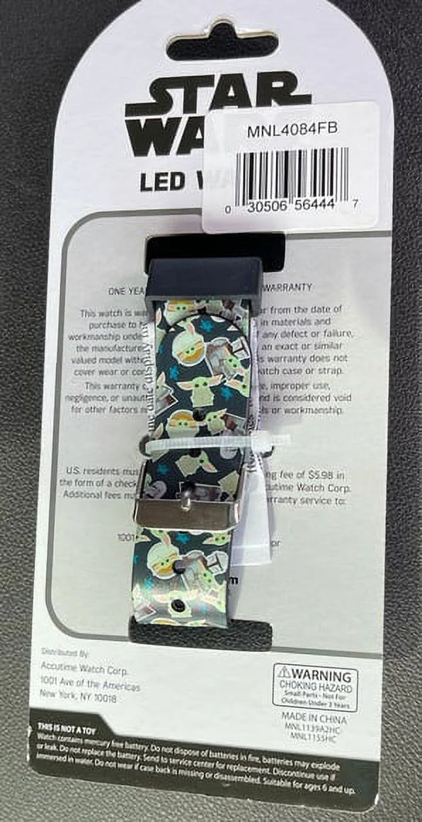 Sizetar Wars The Mandalorian , Yoda LED Watch