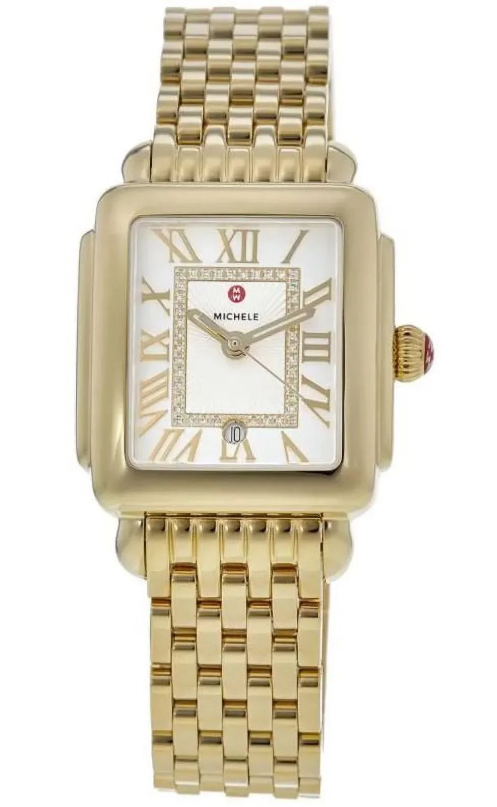 Michele Deco Madison Diamond Sizeilver Dial Women's Watch MWW06G000014