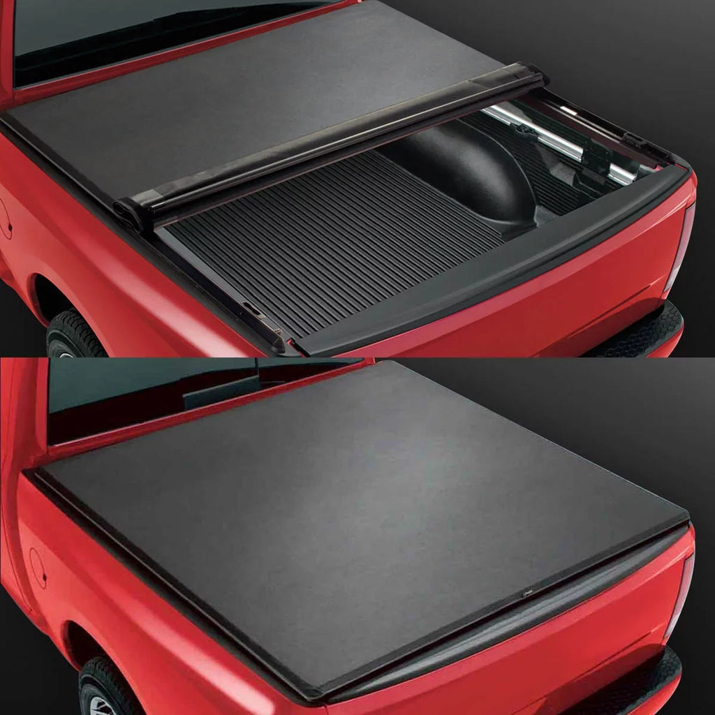 DNA Motoring for 2004 to 2014 Ford F150 6.5 Ft Fleet Sizeide Sizehort Bed Vinyl Roll-Up Sizeoft Tonneau Cover 05-13