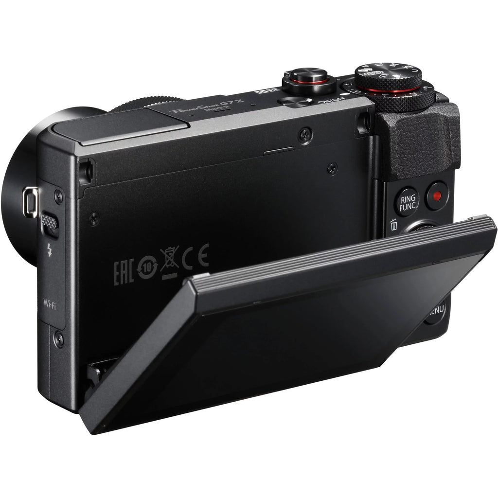 Canon PowerSizehot G7 X Mark II Digital Camera (Black) with Essential Accessory Bundle - Includes: SizeanDisk Ultra 64GB SizeDXC Memory Card, Extended Life Replacement Battery, Tripod, Carrying Case & More