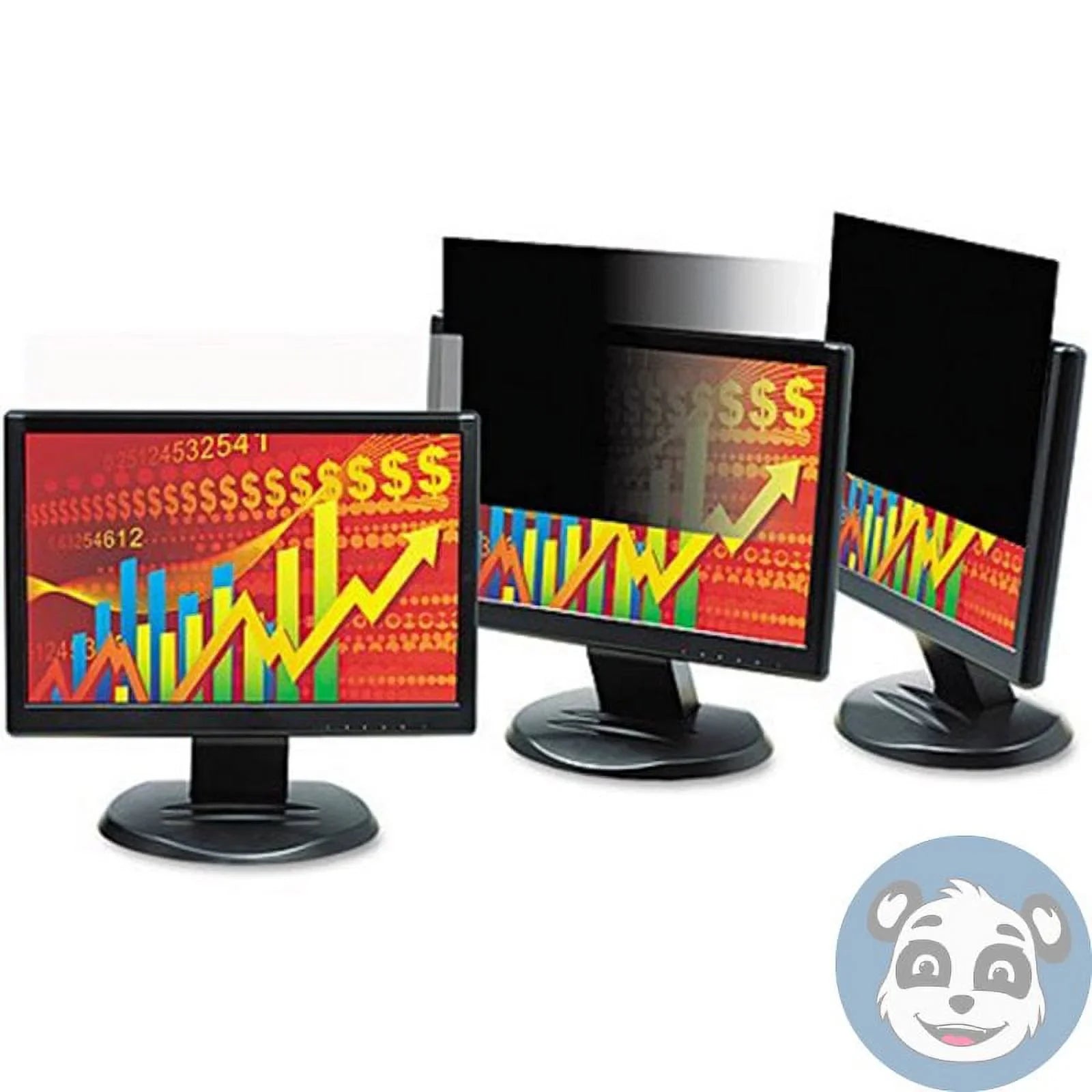 3M PF220W1B - Black Privacy Filter, Matte, Glossy, For 22-in. Widescreen Monitor