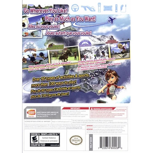 Go Vacation, Bandai Namco, Nintendo Wii, 00722674800280