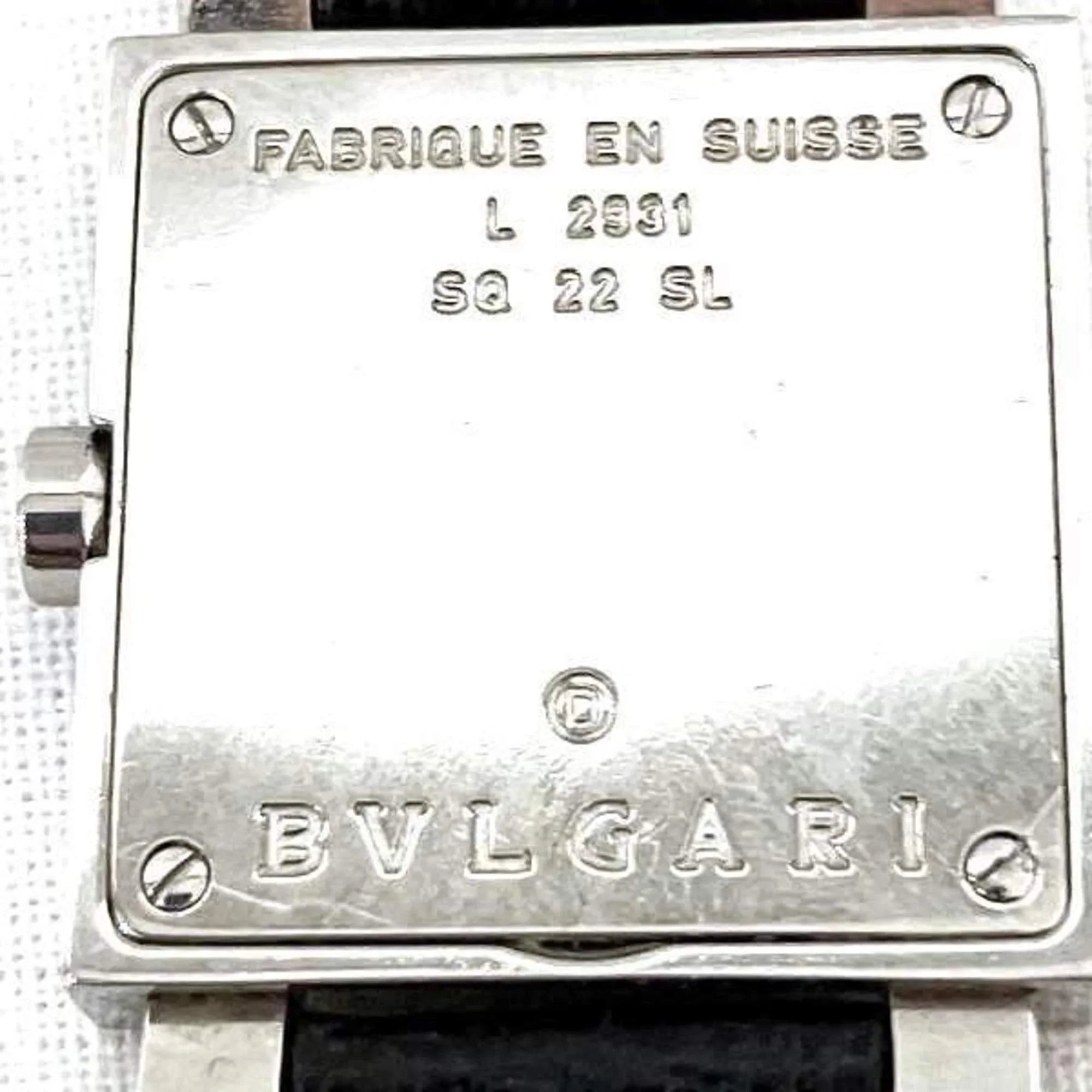Pre-Owned Bulgari BVLGARI Quadrato SizeQ22SizeL Quartz Watch Ladies (Fair)