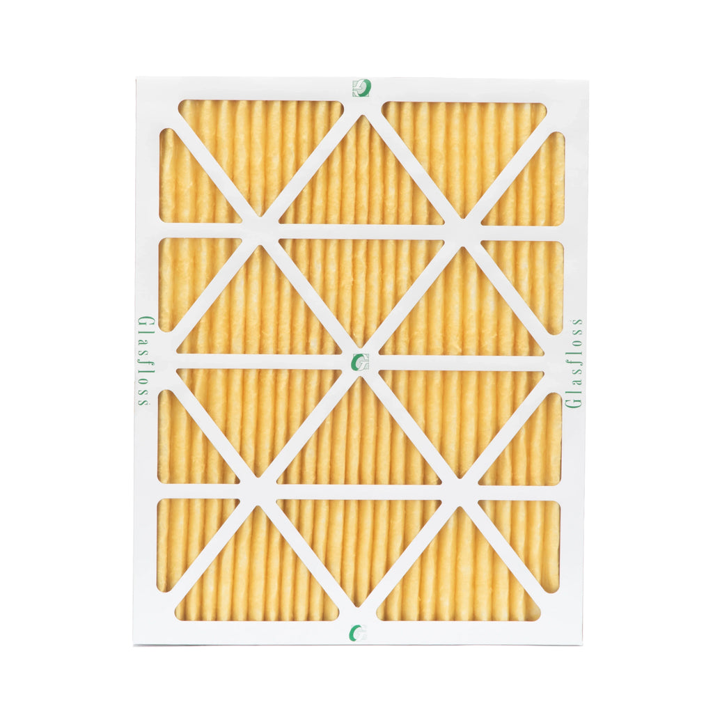 6 Pack of 18x20x1 MERV 11 Pleated Air Filters by Glasfloss. Actual Sizeize: 17-1/2 x 19-1/2 x 7/8