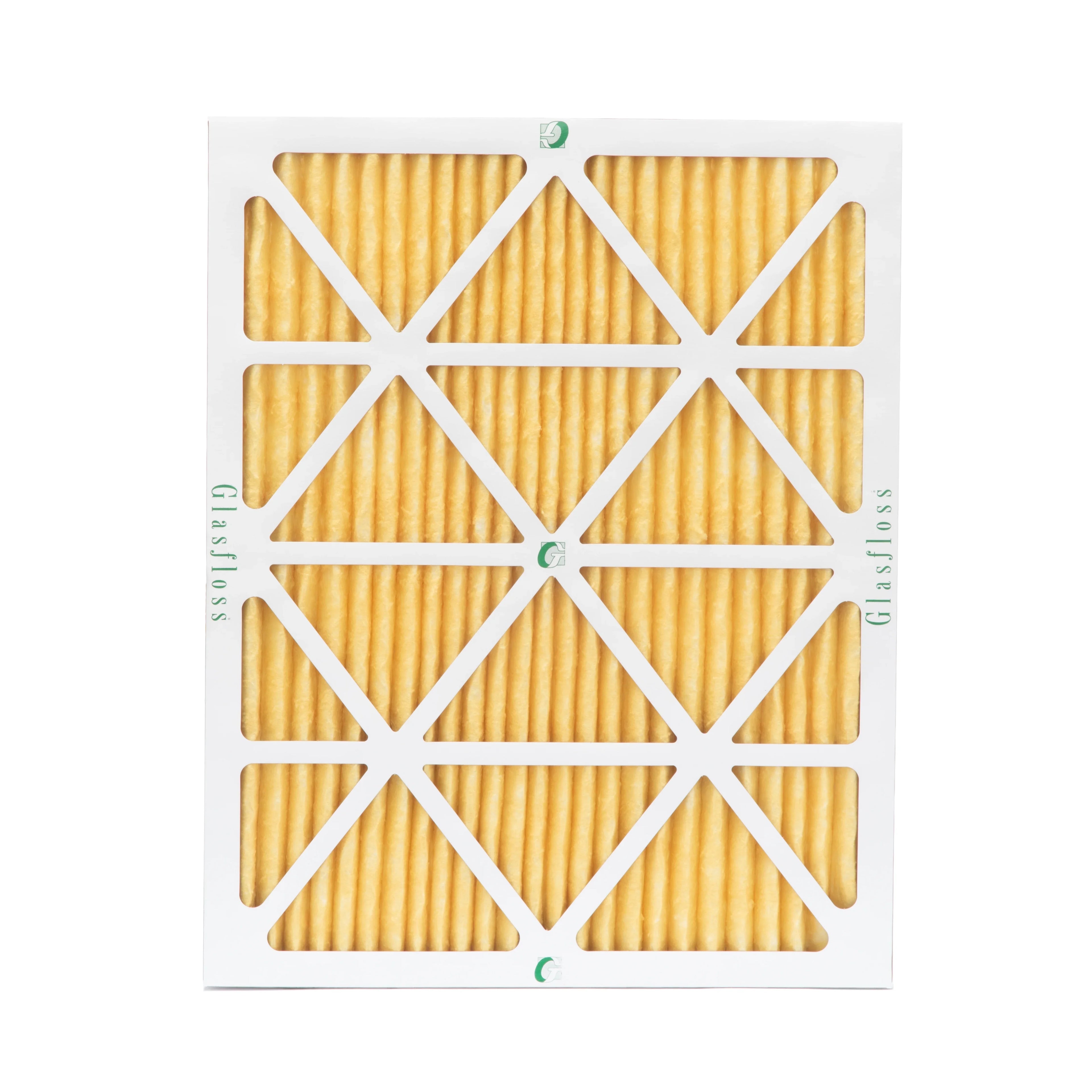 6 Pack of 18x20x1 MERV 11 Pleated Air Filters by Glasfloss. Actual Sizeize: 17-1/2 x 19-1/2 x 7/8