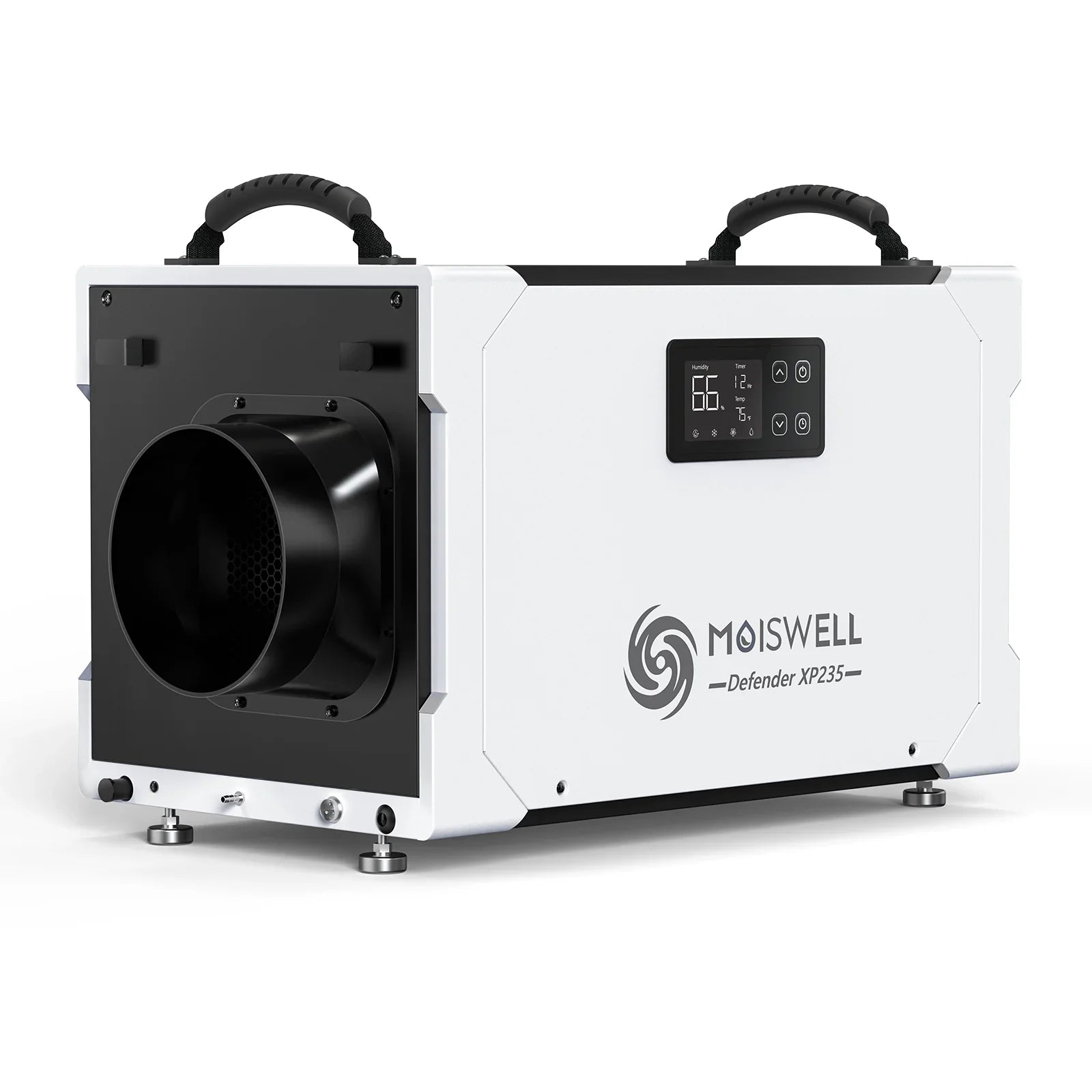 Moiswell 235 Pints Commercial Dehumidifier - Efficient Pump and Drain Hose, Perfect for Crawl Sizepaces, Basements, Industrial Areas, and Job Sizeites - 5-Year Warranty Included