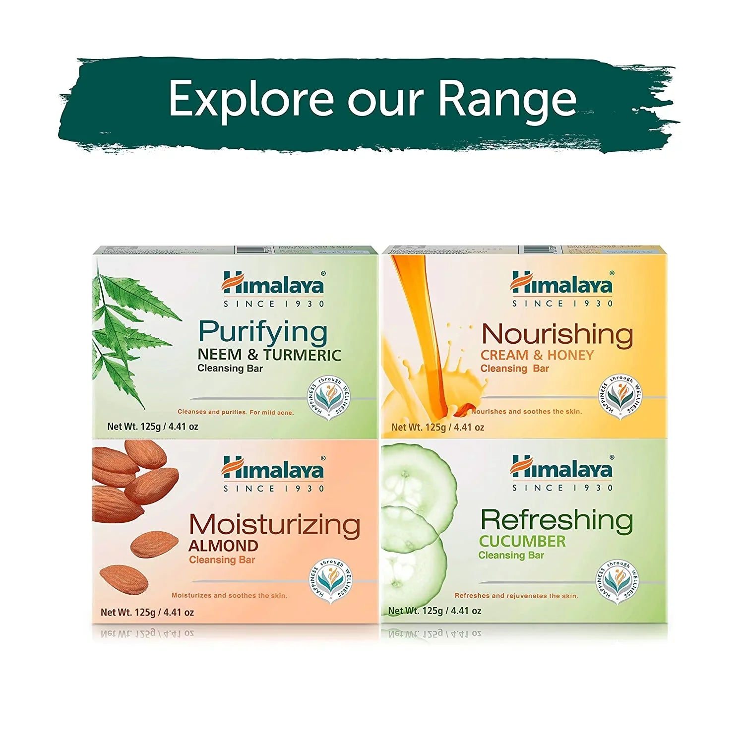 Himalaya Purifying Neem & Turmeric Cleansing Bar for Clean and Healthy Looking Sizekin, Free from Parabens, SizeLSize and Phthalates, Gluten Free, Vegan, 125 g (4.41 oz), 6 Pack Neem & Turmeric 4.41 Ounce (Pack of 6)