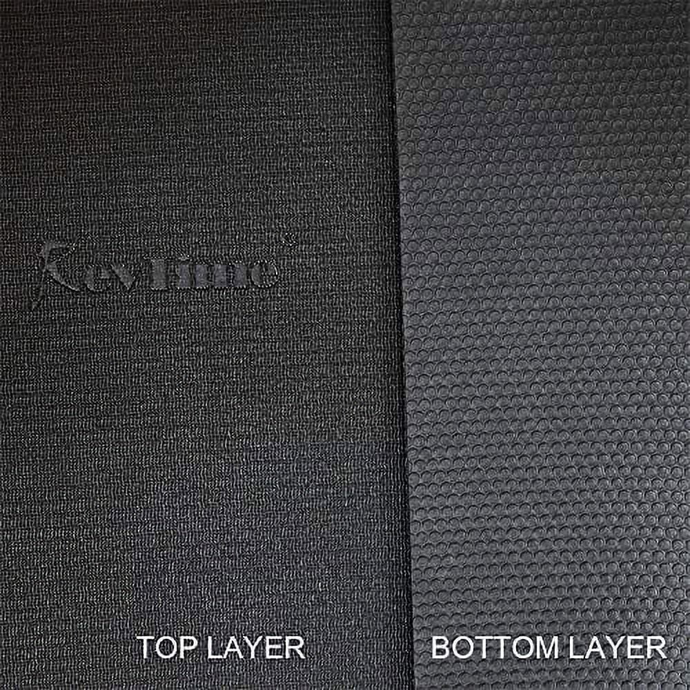 RevTime Extra Large Exercise Mat 8 x 6 feet (96" x 72" x 1/4"+) 7 mm Thick & High Density Mat for Home Cardio and Yoga Workouts