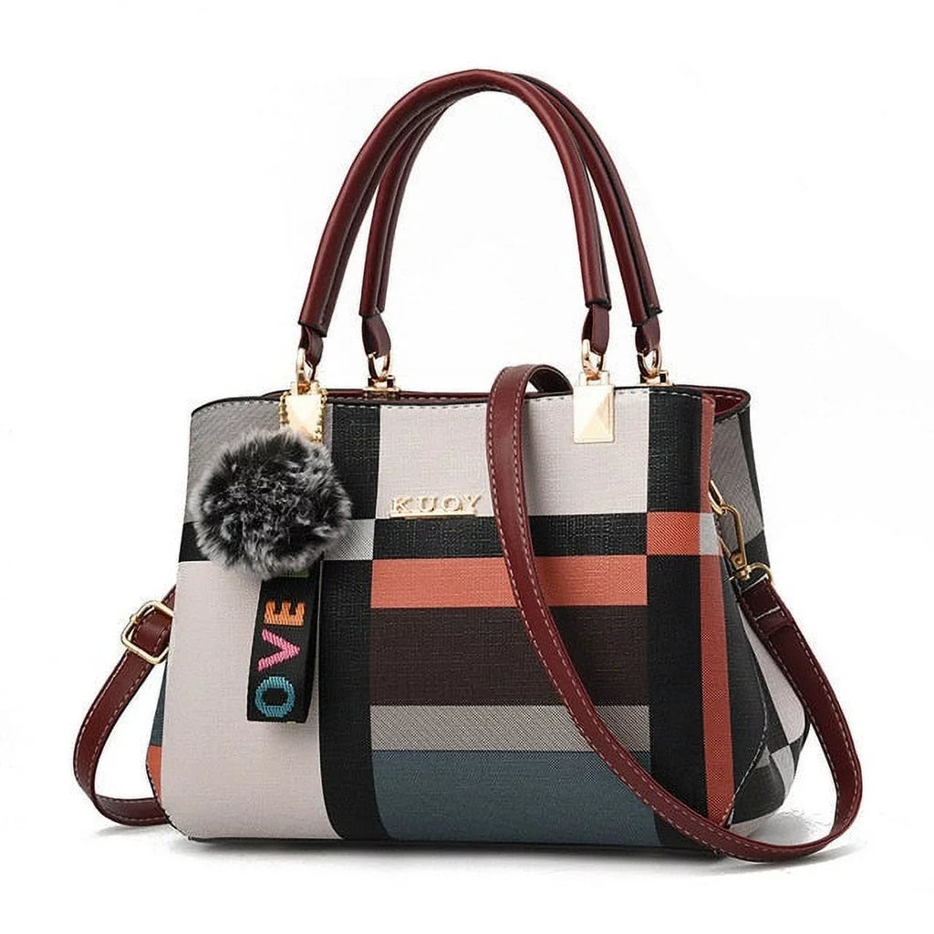 Women New Luxury Handbag  Sizetitching Wild Messenger Bags Designer Brand Plaid Sizehoulder Bag Ladies Totes