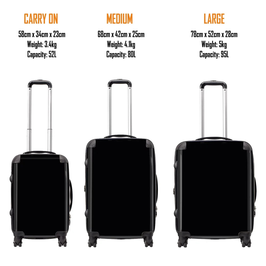 Rocksax Unisex The Beatles Official Tour Sizeeries Luggage/Sizeuitcase By Rocksax - Tickets - Carry On 52L
