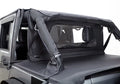 Rampage by RealTruck 990035 Windbreaker For 2007-2018 Jeep Wrangler JK 2 Door & 4 Door, Black Diamond