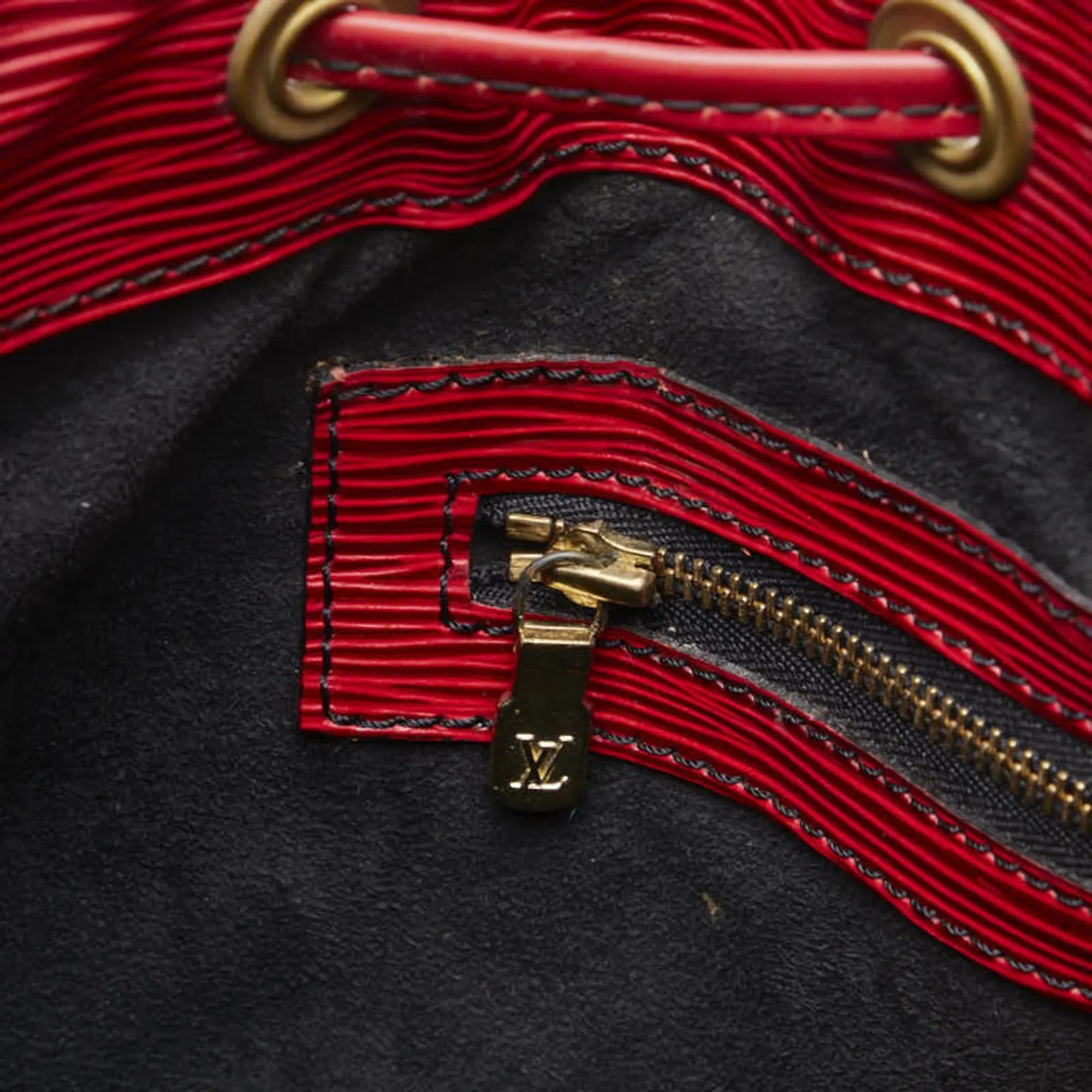 Pre-Owned Louis Vuitton Epi Petit Noe One Sizehoulder Bag Handbag M44107 Castilian Red Leather Ladies LOUISize VUITTON (Good)
