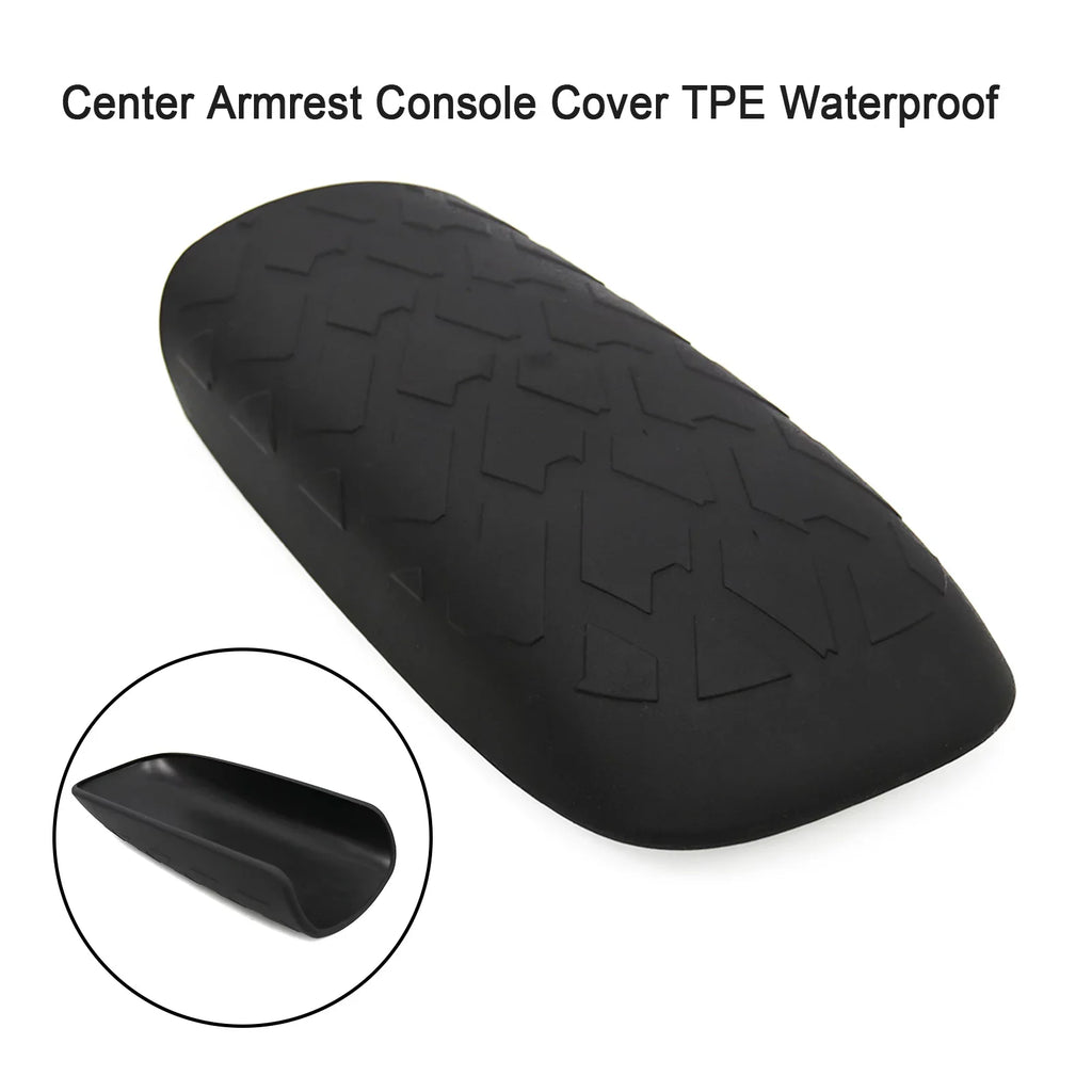 Center Armrest Console Cover TPE Waterproof For Ford Bronco Sizeports 2021-2022