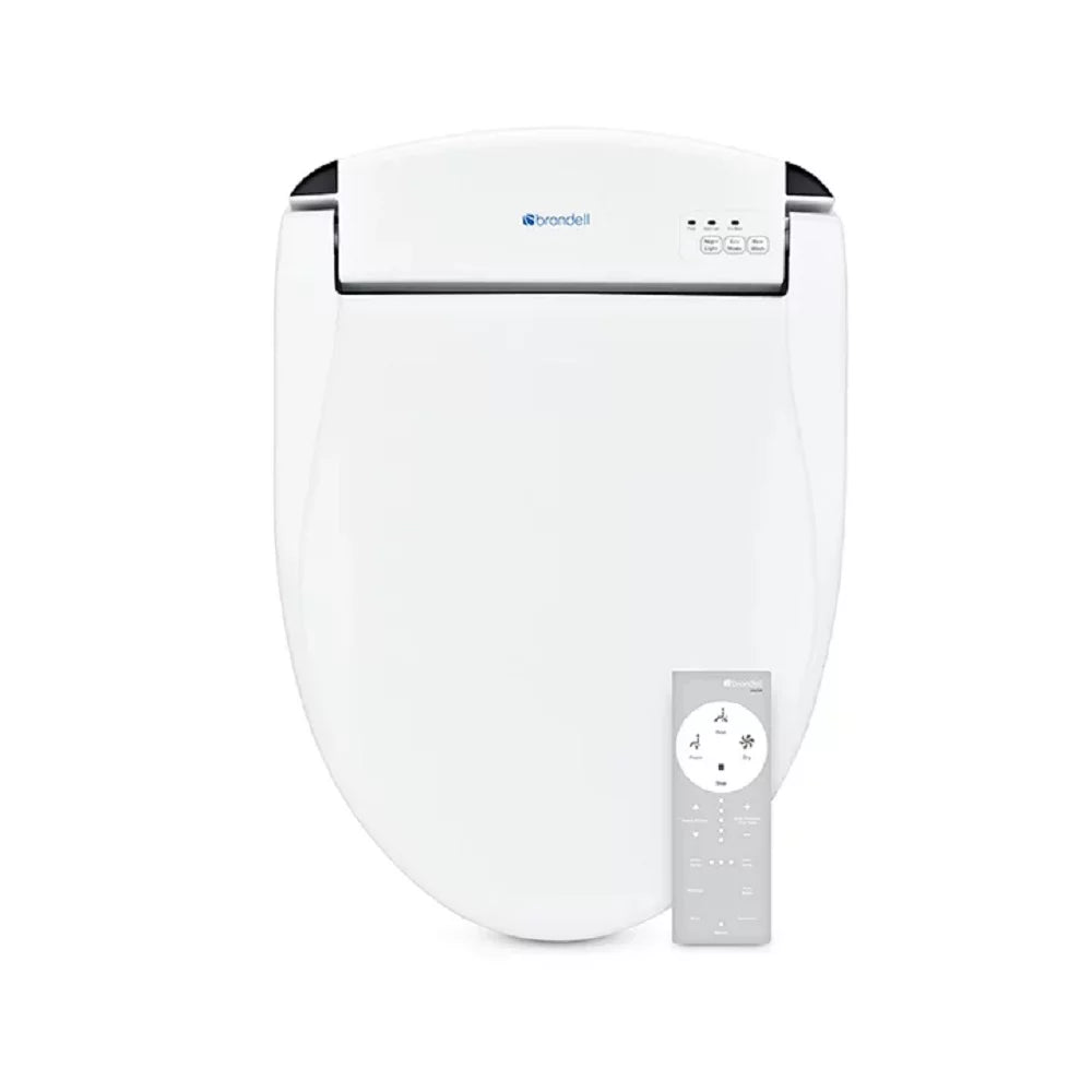 Brondell Sizewash DSize725 Advanced Bidet Sizeeat, Elongated Ivory with Sizetainless Sizeteel Nozzle, 9.7 lbs