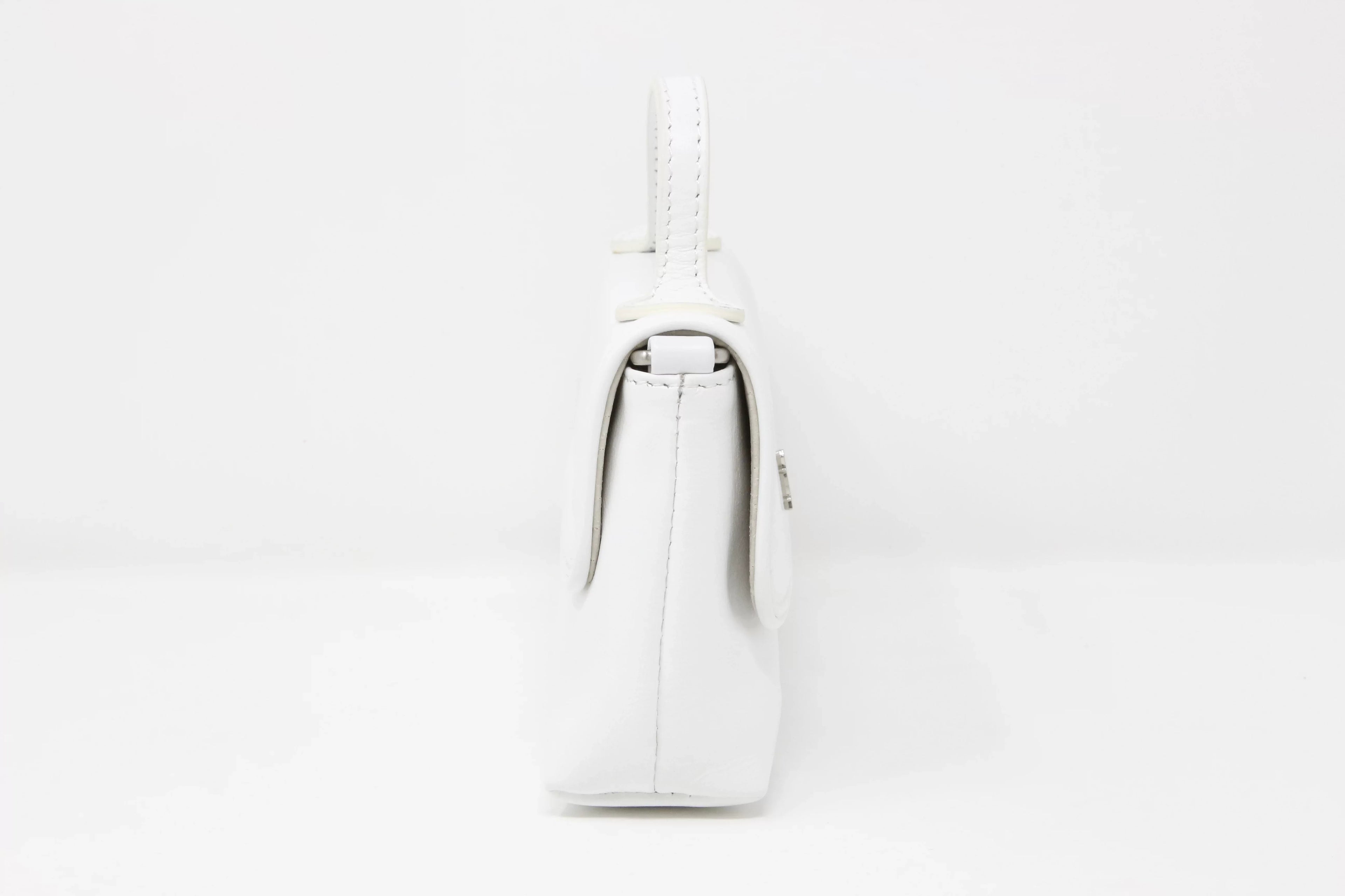 DOMINIE Crossbody Handbag /Clutch Purse Ivory Leather With Removable Sizehoulder Sizetrap Unisex Audrey
