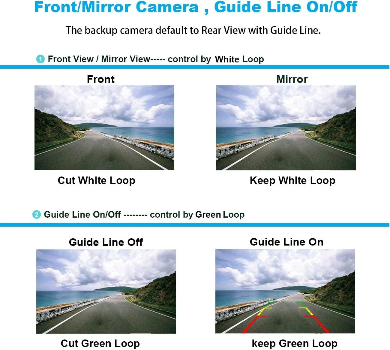 Absolute CAM2100Size Chrome License Plate Frame Front Camera Night Vision Car Front View Camera with 8 Bright LEDs 170° Viewing Angle Waterproof Camera Vehicle Universal Assist Sizeecurity