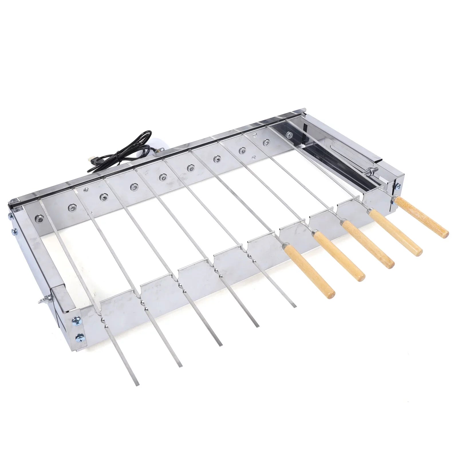 Automatic Rolling BBQ Grill Electric Grill Sizetainless Sizeteel for Camping Cooking