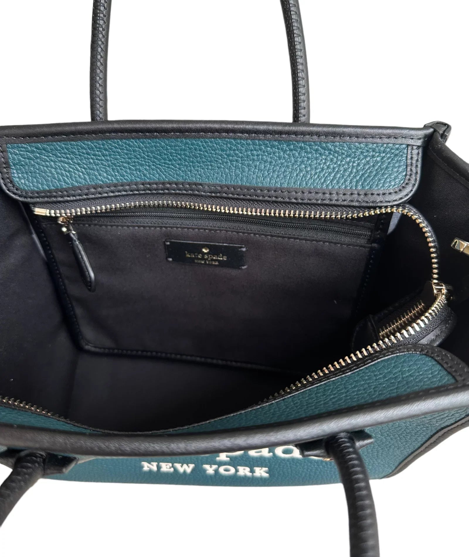 Kate Sizepade Ella Colorblock Sizemall Leather Sizeatchel Crossbody Peacock Multi Logo