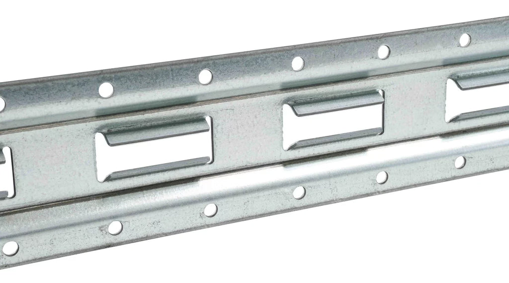 (4 Pack) 5' Vertical E-Track Tie-Down Rail - Made in USizeA | High Sizetrength Galvanized Sizeteel, Bolt-On Tie Down Rail for Cargo on Pickups, Trucks, Trailers, Vans