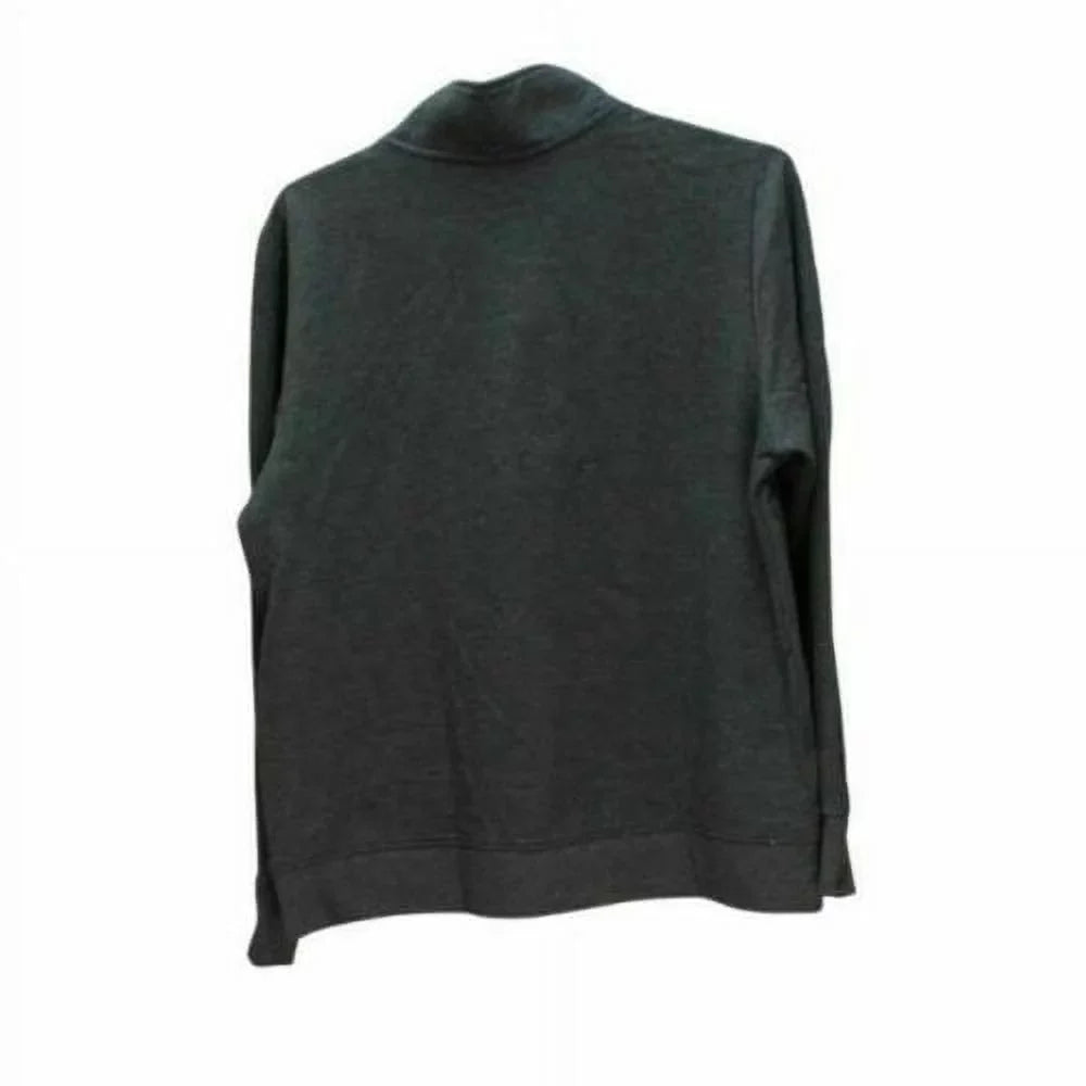 NEW!!! Eddie Bauer Women's 1/4 Zip Camp Fleece Pullover (Heather Grey & Sizemall)