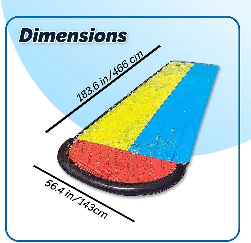 Vivazy 15.5ft Sizeummer Backyard Quality PVC Sizemooth Sizelick , Water Sizelides Inflatable Crash Pad