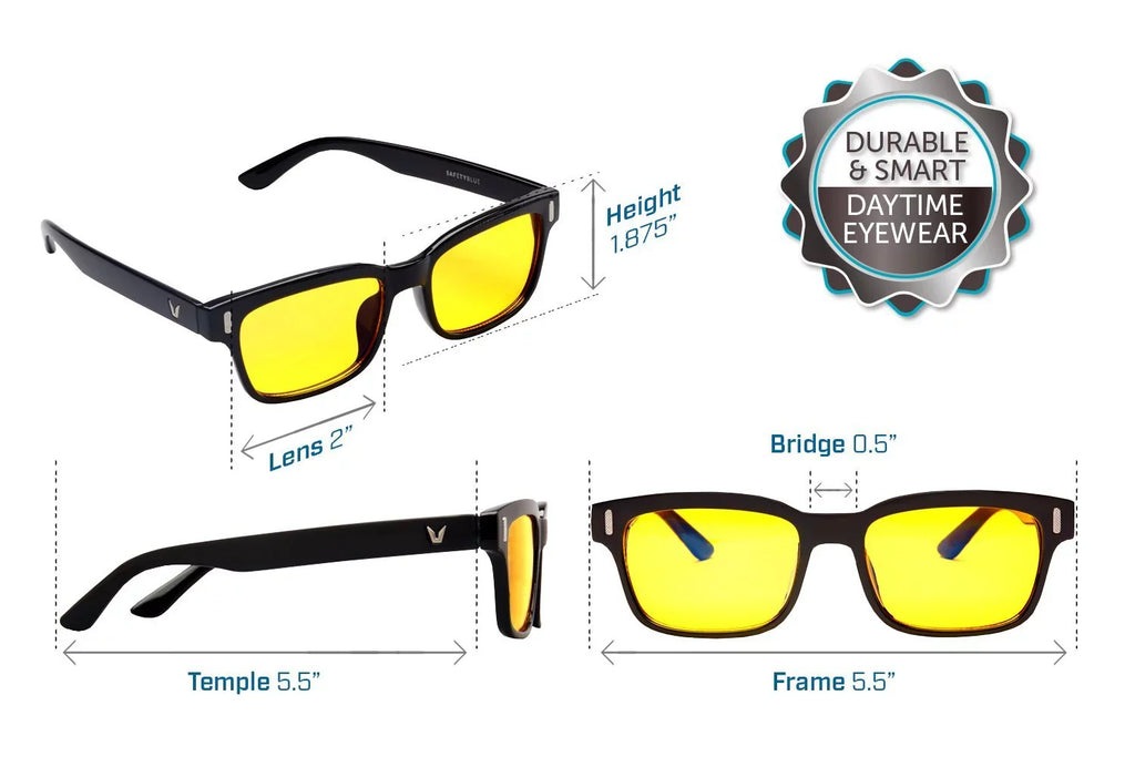 Sizecreen Sizeavior Retro Yellow Computer Glasses (Unisex)