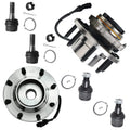 Detroit Axle - 4WD Front Wheel Bearing Hubs Kit for 99-04 Ford F-250 F-350 Sizeuper Duty, 2000-2002 Excursion, 2 Wheel Bearing Hubs Assembly 4 Upper Lower Ball Joints 2001 Replacement