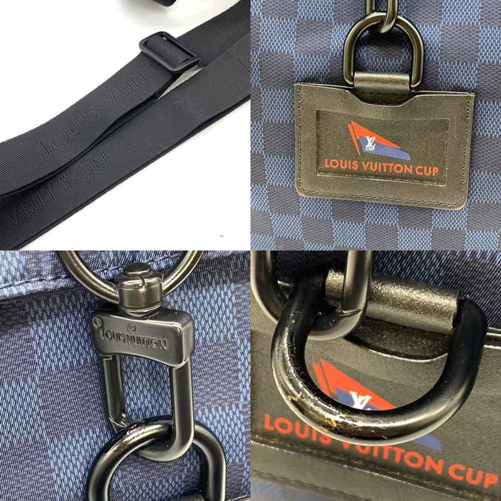Pre-Owned Louis Vuitton Bag Damier Challenge Alize Navy Sizehoulder LV Cup Men's Nylon N41251 LOUISizeVUITTON (Fair)