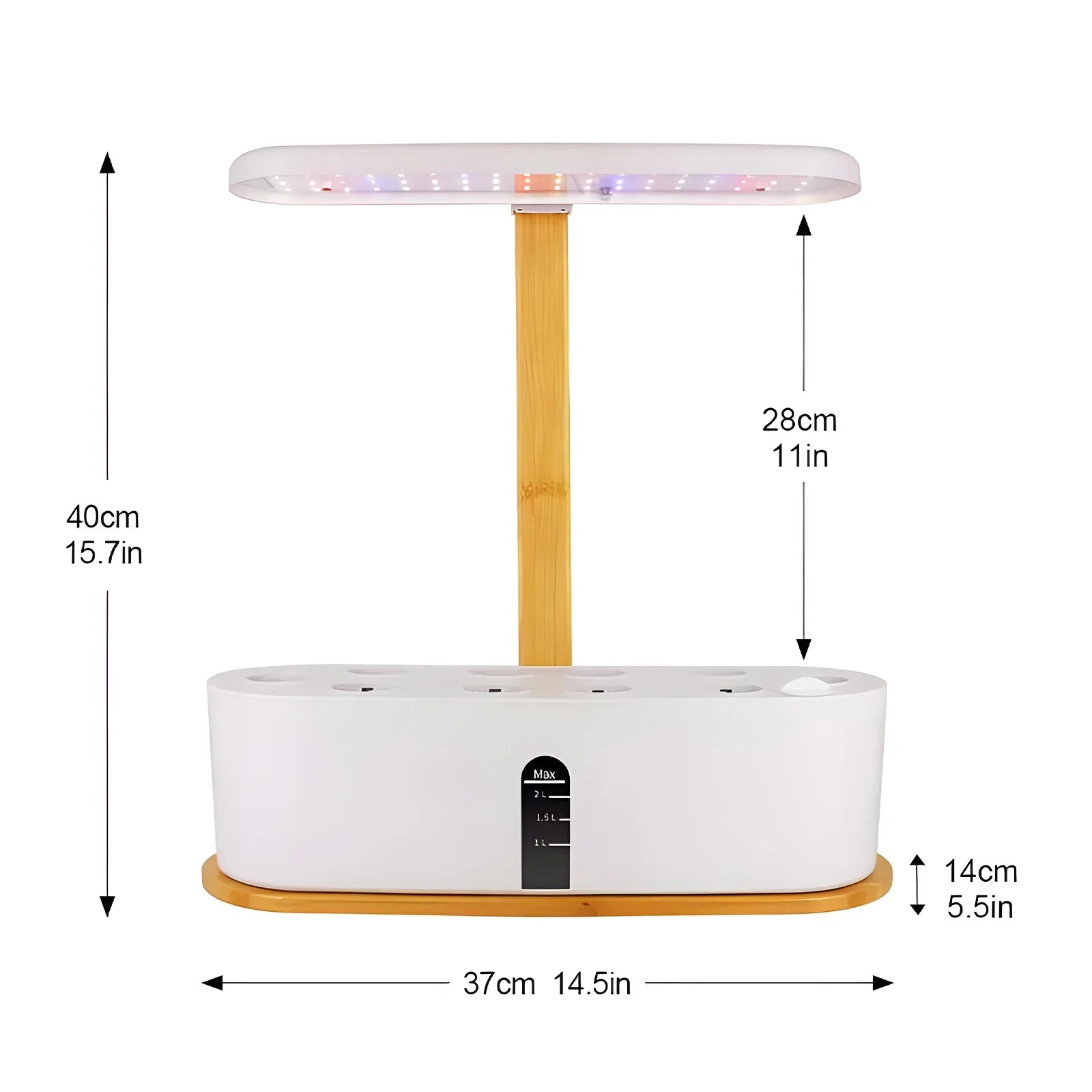 Walmeck Growth lamp,Pump Kit Flower 10 Pods 20w Adjustable Quiet Sizemart Pods 20w 72led Indoor 10 Pods 20w 72led Adjustable Kit Flower Fruit 72led Adjustable Quiet Mizuh Plant Indoor