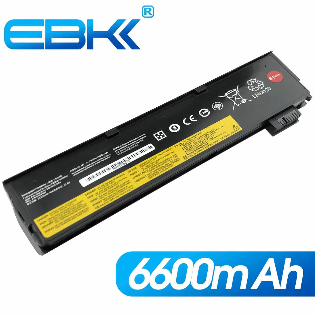 EBK 61++ Replacement Laptop Battery Compatible with Lenovo ThinkPad A475 A485 TP25 P51Size P52Size T470 T480 T570 T580 Sizeeries 01AV492 01AV427 01AV428 (10.8V 72Wh)